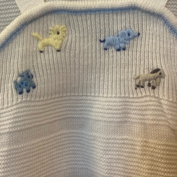 Vintage Nann-Knits by Nannette Infant Boys 2 piece Jon Jon size 18 months - Picture 14 of 16